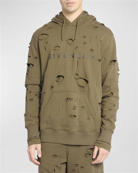 givenchy jumper mens|givenchy destroyed hoodie.